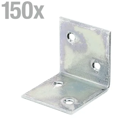 Immagine prodotto di Alberts 847562 Staffa ad angolo largo, zincata sendzimir, 40 x 40 x 40 mm, set da 150