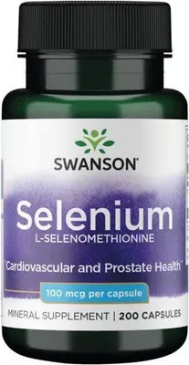 Produktbild von Selen L-Selenomethionin 100 mcg 200 Kapseln Swanson Health Products