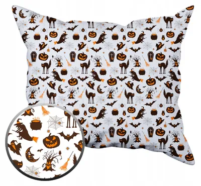 Obrázek produktu pro Bavlněný povlak na polštář 40x40 cm s motivem na Halloween