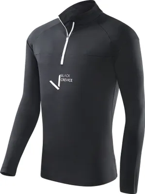 Produktbild von BLACK CREVICE - Herren Funktionsshirt/Skirolli/Midlayer | Farbe: Schwarz | Größe: XXL