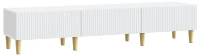 Zdjęcie produktu dla Szafka pod telewizor z szufladami vidaXL, biała, 147 x 34,5 x 30 cm, materiał drewnopochodny