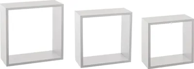Produktbild von 3 große wandregale "fixy" würfel weiß - 5 five simply smart