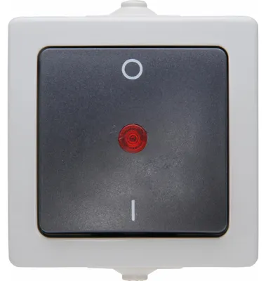 Produktbild von KOPP Feuchtraum-Schalter Nautic 565296007, beleuchtet, grau