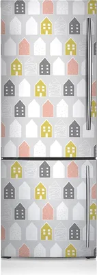 Produktbild von Kühlschrankmagne Kühlschrank Aufkleber Magnetfolie Dekoration 60x190 cm - Skandinavisches Muster.