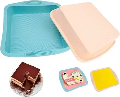 Productafbeelding van 2 stuks siliconen cakevorm