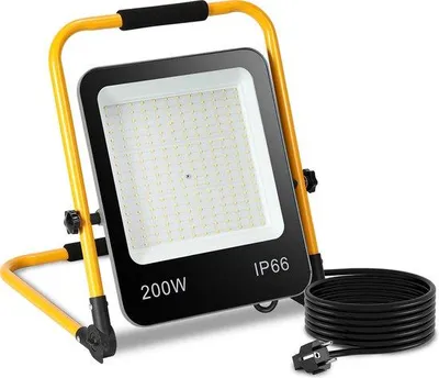 Produktbild von 200W LED Arbeitslampen mit Stativ LED Arbeitsstrahler Wasserfest Arbeitsstrahler Arbeitsleuchte Arbeitsfloodlight IP66