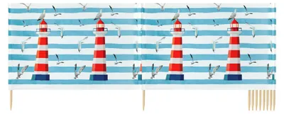 Image de Brise-vent et brise-vue Ladeheid Strand LAEX001 (phare, 15 m)