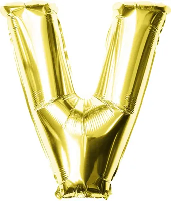 Produktbild von Oblique Unique Folien Luftballon Buchstabe V Geburtstag goldene Hochzeit Party Deko Ballon - gold