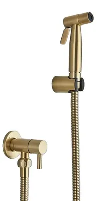 Produktbild von Handheld Bidet-Sprayer, Edelstahl, Wandmontage, gebürstetes Gold
