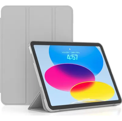 Produktbild von Mobigear Tri-Fold Gel iPad 11 (2025) Hülle TPU,Kunstleder Klapphülle - Grau