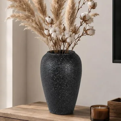 Productafbeelding van Omgoods - Vintage Ceramische Vaas 28.2 cm voor Minimalistische Decoratie