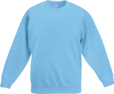 Image de Fruit Of The Loom Pullover Premium 70/30 pour enfants RW3304 (9/11 ans) (Bleu clair)
