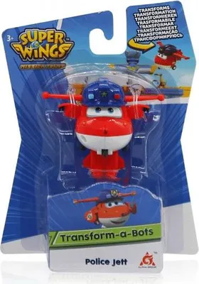 Produktbild von Super Wings Transform-a-Bots Police Jett