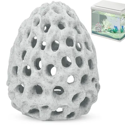 Produktbild von Garnelen-Versteck aus hochwertigem Kunststoff – Aquarium-Tunnel – Versteck für Garnelen/Guppys – Dekorationselement – Unterwasserwelt – Stressreduktion – Aquariumdekoration