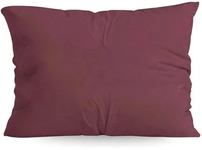 Imagen del producto de Juego de 2 fundas de cojín Unyqoos® de algodón, color burdeos, 60 x 70 cm, súper suaves con cremallera interior