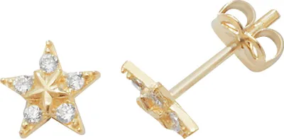 Image de Boucles d'Oreilles Femme Or 375/1000 avec Oxyde de Zirconium - 6mm*6mm; TRS1874