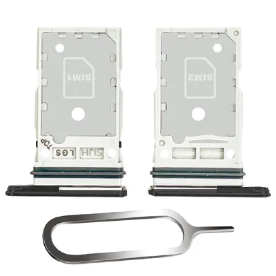 Produktbild von Samsung Galaxy S22 Ultra 5G Sim Karten Halter Tray Adapter Fach Stecker Slot Nadel Dual Phantom Black Schwarz
