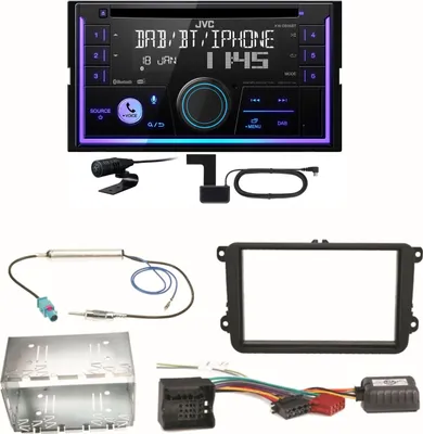 Produktbild von JVC KW-DB95BT Bluetooth Digitalradio Einbauset für Beetle Jetta Sharan Tiguan T5