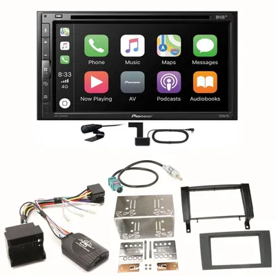Produktbild von Pioneer AVH-Z5200DAB Android Auto Carplay Einbauset für Mercedes SLK R171 ab 2008