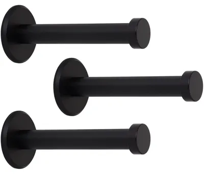Produktbild von SOTECH Garderobenhaken TALEA 70 Edelstahl schwarz eloxiert (3 Stück)