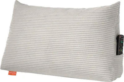 Produktbild von sleepling - Rückenkissen in Cord Optik, 70 cm breit, mit Seitenfach, Keilkissen für Bett und Sofa, beige