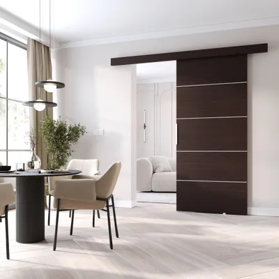 Obrázok produktu pre Posuvné interiérové dvere BARRET 2 - 76 cm, wenge