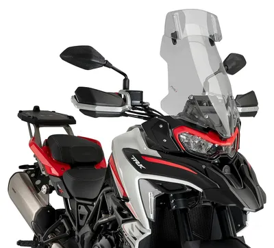 Produktbild von Puig 21800h Touring Deflector Benelli Trk 70 Windschutzscheibe Silber  Silber One Size