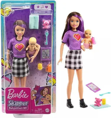 Zdjęcie produktu dla Barbie Skipper Babysitters Inc. GRP11, Lalka modowa, Damski, 3 lat(a), Dziewczyna, 266 mm, 195 g
