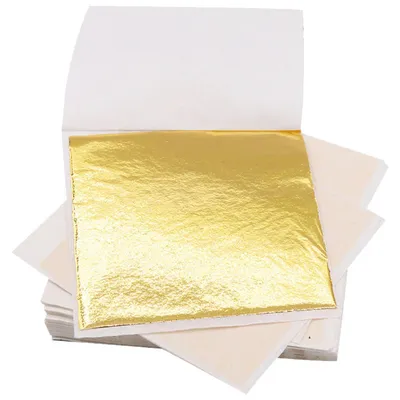 Produktbild von Blattgold zum Basteln, 200 Blatt, 8,5 x 8 cm, Kupferähnlich