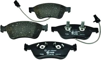 Imagen del producto de HELLA 8DB 355 009-211. Juego de pastillas de freno delanteras para AUDI A6 (sedán, modelo 4F2, C6), A8 (modelos 4E2, 4E8) y para VW Phaeton