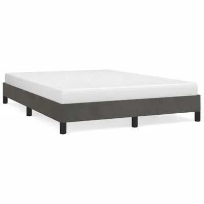 Obrázek produktu pro vidaXL Rám postele bez matrace tmavě šedý 140x200 cm sametový