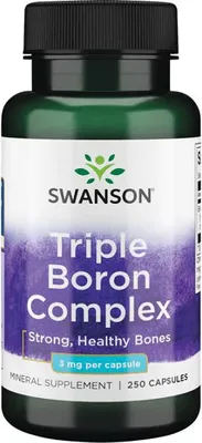 Image de Complexe triple de bore 3 mg 250 gélules Swanson Health Products