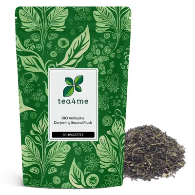 Produktbild von tea4me BIO Ambootia Second Flush Schwarztee aus Darjeeling