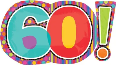 Produktbild von Folienballon "Dots & Stripes" 60 Shape