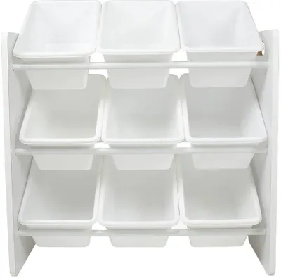 Zdjęcie produktu dla Półka na zabawki GINGER HOME z 9 pojemnikami, kolor biały, model JWTR-3006