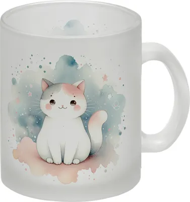 Produktbild von süße Katze Glas Tasse