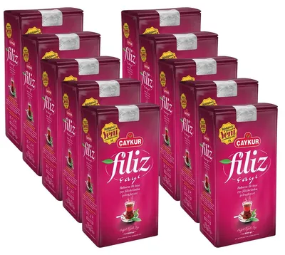 Produktbild von 10x 500 gr Caykur Türkischer Schwarzer Tee Filiz Cay Naturell