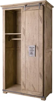 Immagine prodotto di MASSIVMOEBEL24 | RAILWAY #316 Armadio in legno di mango - laccato / whitewash 100x60x190