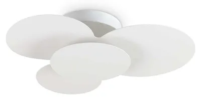 Produktbild von Moderne Deckenleuchte Wolke Metall Weiß Led 33W 3000K Warmes Licht
