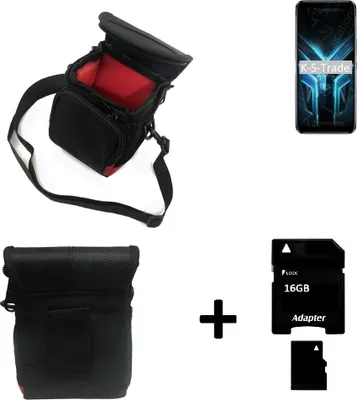 Produktbild von K-S-Trade Kameratasche Fototasche Umhängetasche Schutz Hülle kompatibel mit Sony ZV-1 mit Zusatzfach und teilbaren Innenraum mit Trennwand + 16 GB