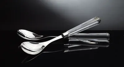 Produktbild von Salatbesteck klar 32cm, transparent, Glas