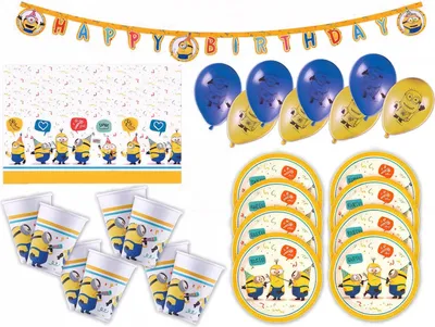 Produktbild von Minions: Rise of Gru – Partybox, 46-teilig