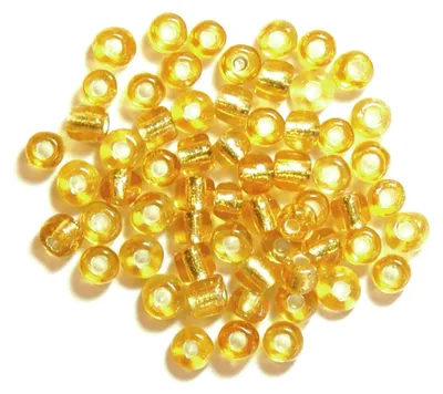 Produktbild von Glasperlen zum Sticken, 30 g, Gold