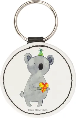 Produktbild von Mr. & Mrs. Panda Schlüsselanhänger Koala Geschenk - Weiß - Taschenanhänger, schlüsselring anhänger, schlüsselbund, Geburtstag, Party, klein