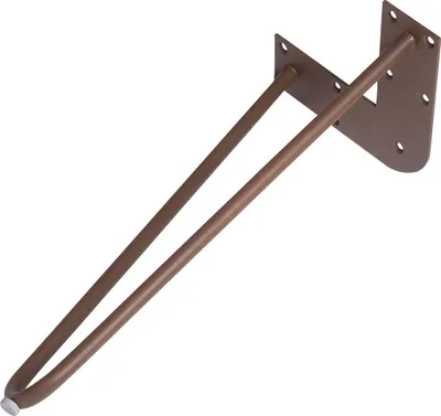 Produktbild von Bankgestell Hairpin kupfer-optik 420x400 mm 1 Stück