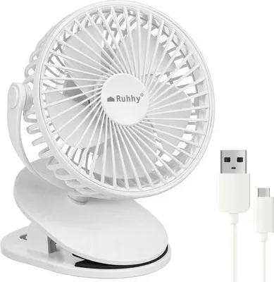 Obrázok produktu pre Bezdrôtový ventilátor biely Ruhhy 25566