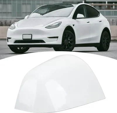 Immagine prodotto di Copertura specchietto laterale bianco perla, calotta specchietto esterno, ricambio per Tesla Model Y 2020-2023, destra (1495594-00-a)