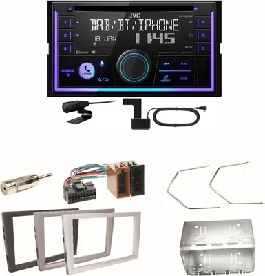 Produktbild von JVC KW-DB95BT Bluetooth DAB USB Einbauset für Opel Vectra C Signum Corsa Combo