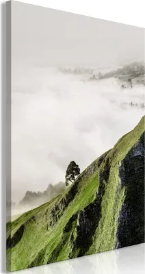 Produktbild von Italienischer Leinwand Leinwandbild - Tree Above Clouds (1 Part) Vertical 20x30 cm Landschaften c-B-0584-b-a