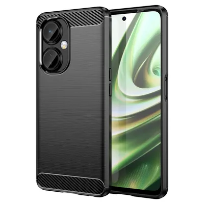 Produktbild von Hurtel Carbon Case, Cover, OnePlus, Nord CE 3, 17 cm (6.7"), Schwarz
